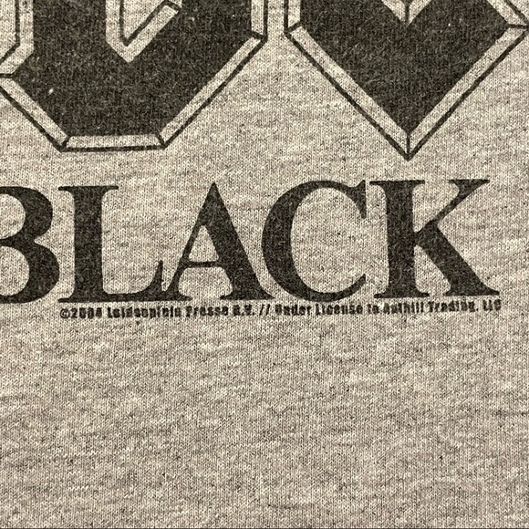 (2/$50) 2004 AC/DC Back in Black Gray Band Tee - Small - Picture 2 of 4